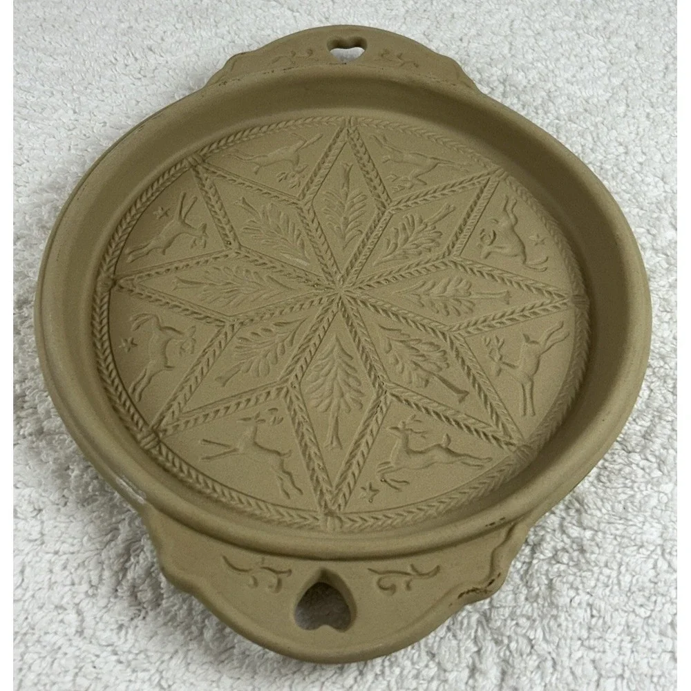 Vtg Brown Bag Cookie Art Shortbread Mold 9
